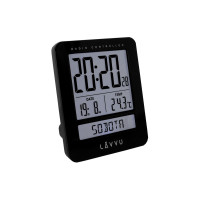 Digitálny budík riadený rádiovým signálom LAVVU LAR0021 Duo Black